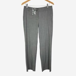 NEW Ann Taylor LOFT Straight Leg Trouser Pants Size 8 Gray Lined Office Career